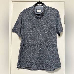 7 Diamonds Navy and White Casual Shirt
